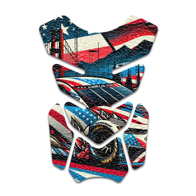 Motorcycle Tank Protectors Gas Tank Pad Shield Anti Slip Pattern Abstract Anime