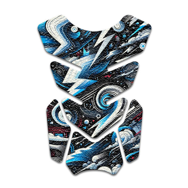 Motorcycle Tank Protectors Gas Tank Pad Shield Anti Slip Pattern Abstract Anime