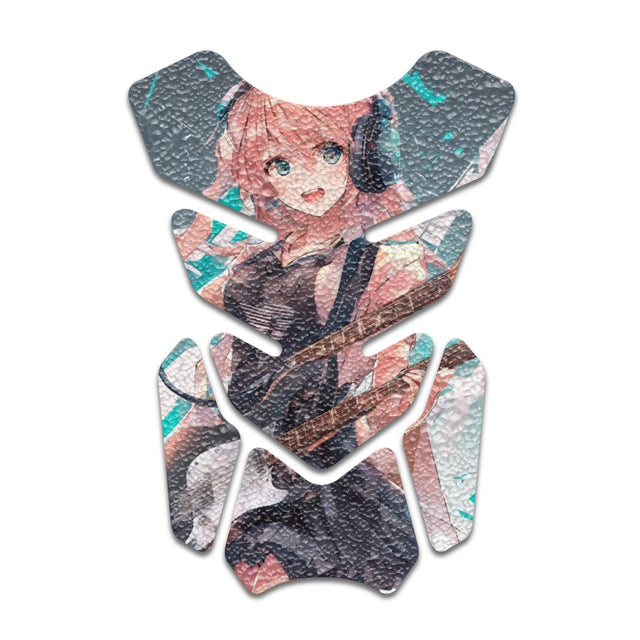 Motorcycle Tank Protectors Gas Tank Pad Shield Anti Slip Pattern Abstract Anime