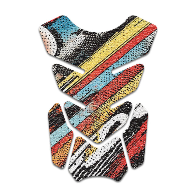 Motorcycle Tank Protectors Gas Tank Pad Shield Anti Slip Pattern Neon Fantasy Art