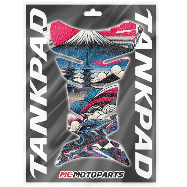 Motorcycle Tank Protectors Tank Pad Gas Anti Slip Pattern Fish Bone Japanese Sci Fi