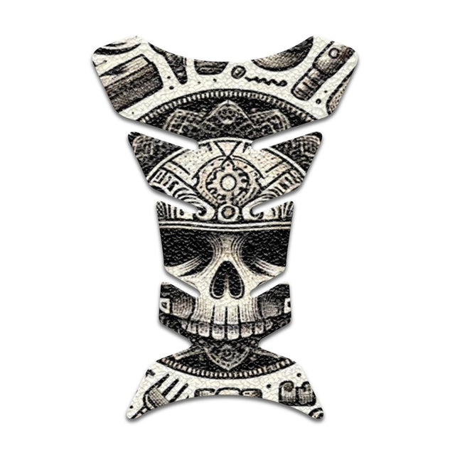 Motorcycle Tank Protectors Tank Pad Gas Anti Slip Pattern Fish Bone Japanese Sci Fi