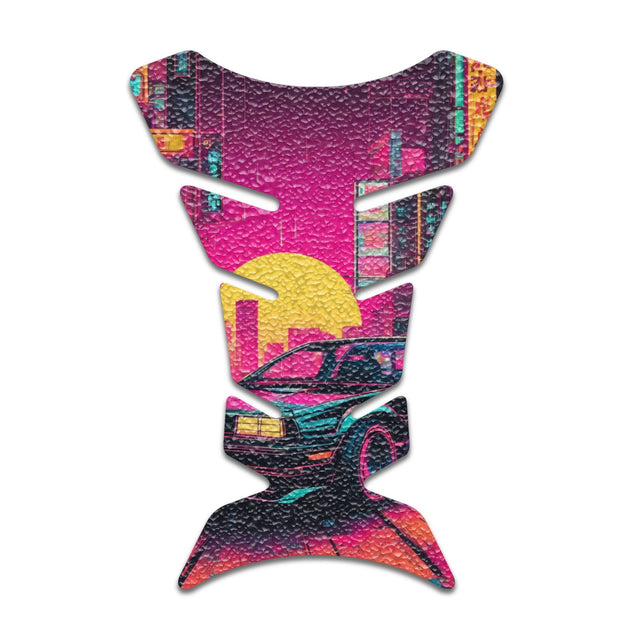 Motorcycle Tank Protectors Tank Pad Gas Anti Slip Pattern Fish Bone Anime Artistic