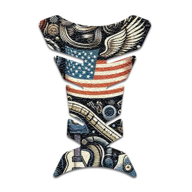 Motorcycle Tank Protectors Tank Pad Gas Anti Slip Pattern Fish Bone Abstract Anime