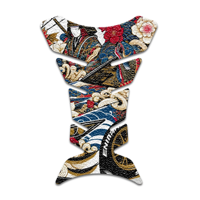 Motorcycle Tank Protectors Tank Pad Gas Anti Slip Pattern Fish Bone Japanese Sci Fi