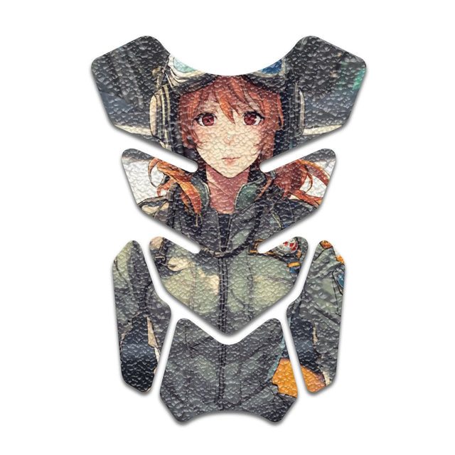 Motorcycle Tank Protectors Gas Tank Pad Shield Anti Slip Pattern Anime Artistic