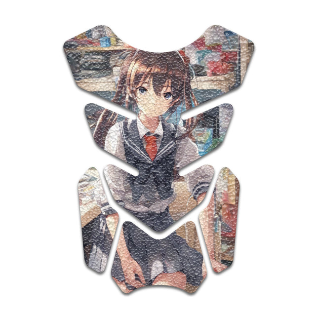 Motorcycle Tank Protectors Gas Tank Pad Shield Anti Slip Pattern Anime Artistic