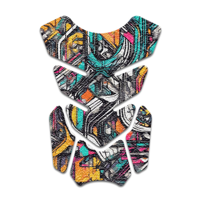 Motorcycle Tank Protectors Gas Tank Pad Shield Anti Slip Pattern Abstract Anime