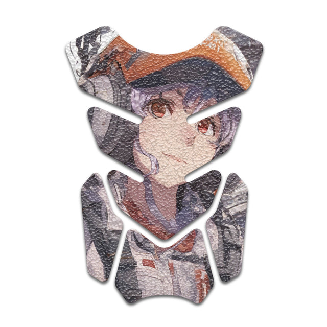 Motorcycle Tank Protectors Gas Tank Pad Shield Anti Slip Pattern Abstract Anime