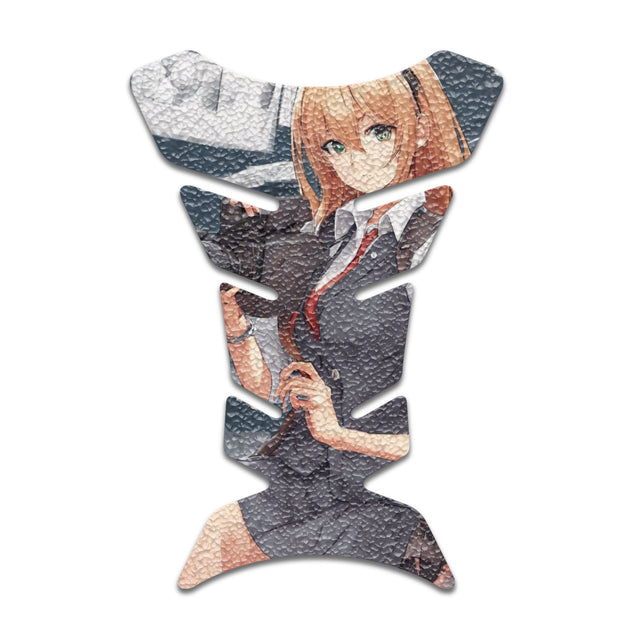 Motorcycle Tank Protectors Tank Pad Gas Anti Slip Pattern Fish Bone Abstract Anime