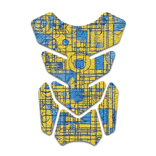 Motorcycle Tank Protectors Gas Tank Pad Shield Anti Slip Pattern Abstract Anime