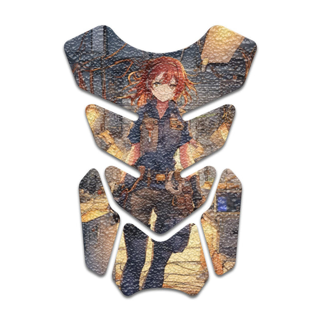 Motorcycle Tank Protectors Gas Tank Pad Shield Anti Slip Pattern Anime Artistic
