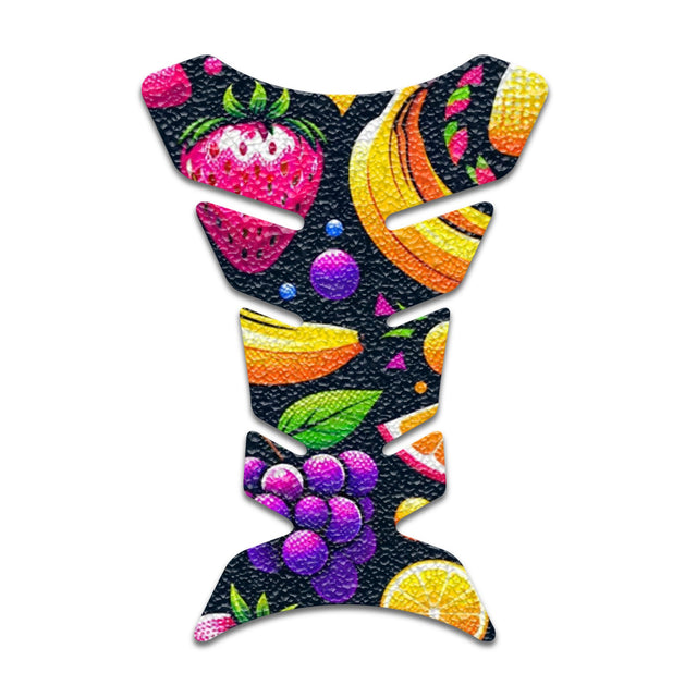 Motorcycle Tank Protectors Tank Pad Gas Anti Slip Pattern Fish Bone Neon Fantasy Art