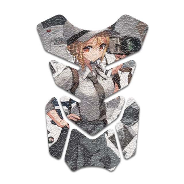 Motorcycle Tank Protectors Gas Tank Pad Shield Anti Slip Pattern Abstract Anime