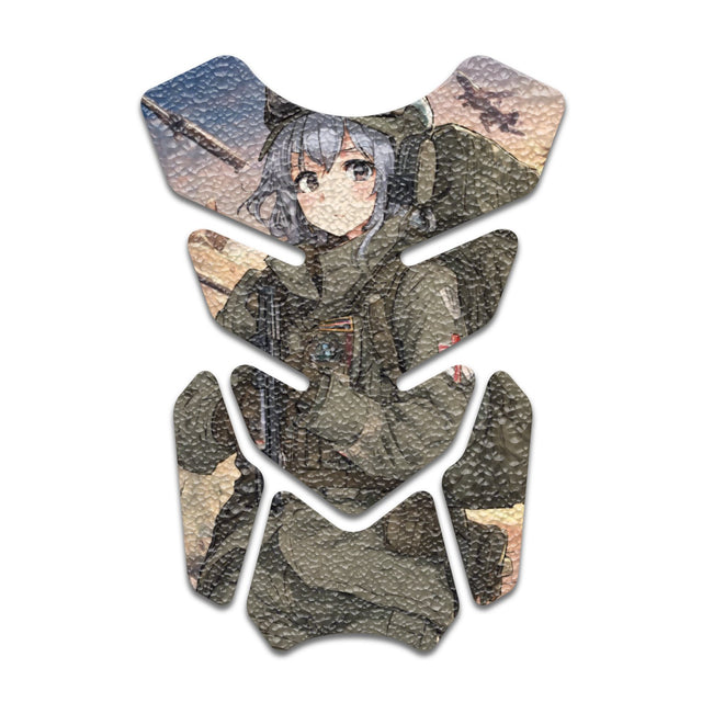 Motorcycle Tank Protectors Gas Tank Pad Shield Anti Slip Pattern Anime Artistic