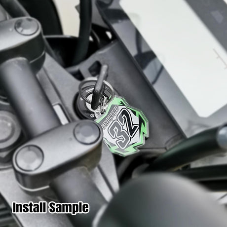 Personalized Acrylic Polygon shaped Keychain | MX02 - StickerBao Wheel Sticker Store