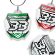 Personalized Acrylic Polygon shaped Keychain | StickerBao MX03 - StickerBao Wheel Sticker Store