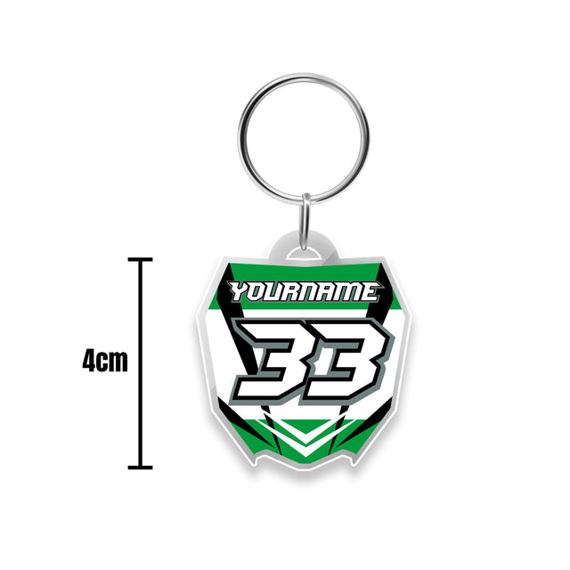 Personalized Acrylic Polygon shaped Keychain | StickerBao MX03 - StickerBao Wheel Sticker Store
