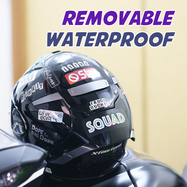 Holographic Teenage Slang Helmet Sticker | Motorcycle Fairing Sticker | Fairing Decals.