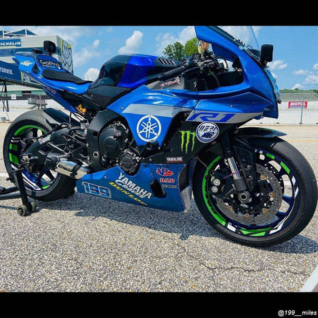 17 inch Rim Wheel Stickers S10B Whole Rim Decal | For Yamaha XSR700 XSR900 YZF R25 YZF R3 YZF R6 YZF R7.
