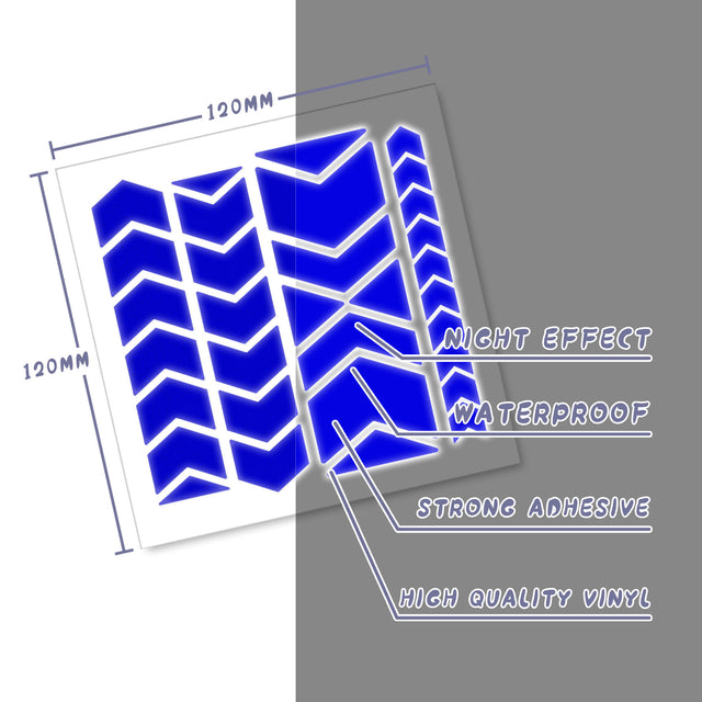 Decorative Motocycle Decals Frame Sticker DIY Decal ARW 12CM - StickerBao Wheel Sticker Store