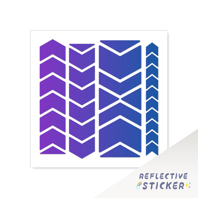 Reflective DIY Decorative Bike Decals For Helmet For Body ARW 12CM - StickerBao Wheel Sticker Store