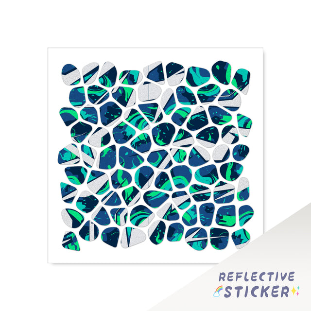 DIY Motorcycle Helmet Decals Reflective Stickers COR 12CM - StickerBao Wheel Sticker Store