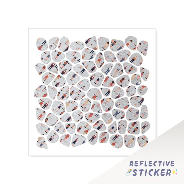 DIY Reflective Safety Stickers For Bike For Helmet COR 12CM - StickerBao Wheel Sticker Store