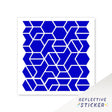 Reflective Helmet Stickers Motorcycle frame Sticker DIY Decal HEX 12CM - StickerBao Wheel Sticker Store