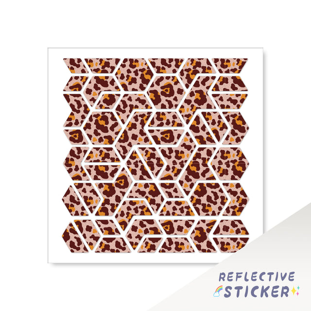 DIY Reflective Bike Helmet Decals Frame Sticker HEX 12CM - StickerBao Wheel Sticker Store