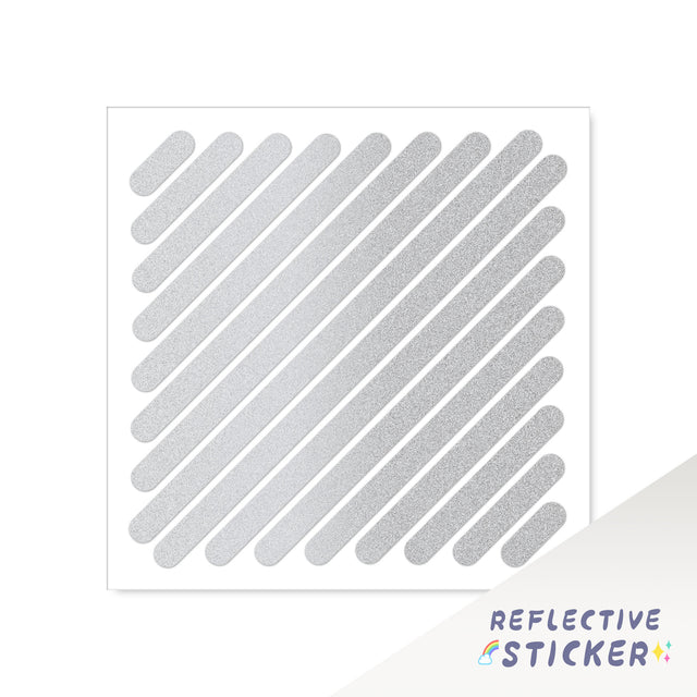 Reflective Square flag bike frame Sticker DIY Decal STT 12CM - StickerBao Wheel Sticker Store