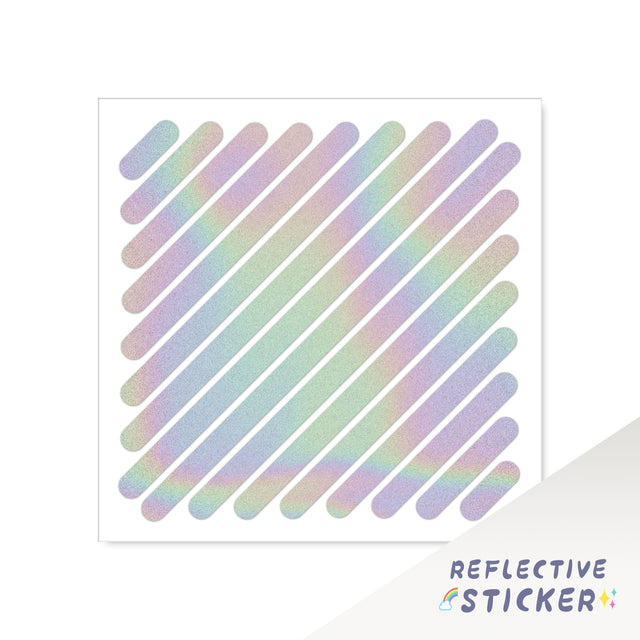 Decorative Bike Decals Reflective Square Sticker DIY Decal STT 12CM - StickerBao Wheel Sticker Store