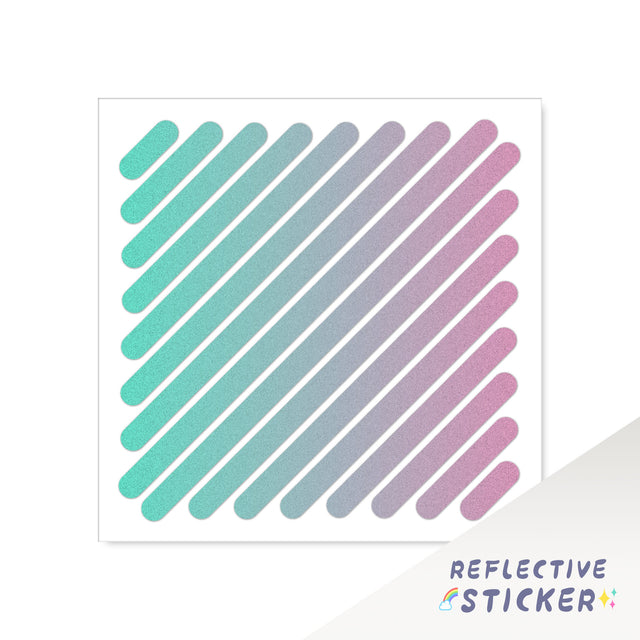 Decorative Bike Decals Reflective Square Sticker DIY Decal STT 12CM - StickerBao Wheel Sticker Store