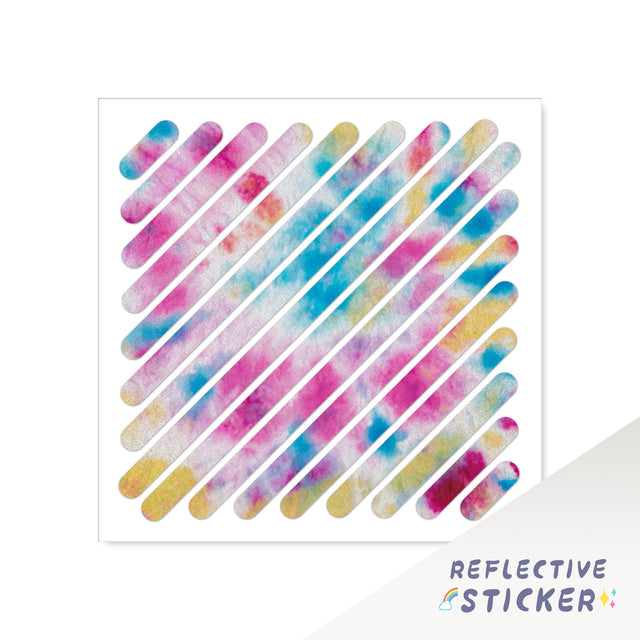 Decorative Bike Decals Reflective Square Sticker DIY Decal STT 12CM - StickerBao Wheel Sticker Store