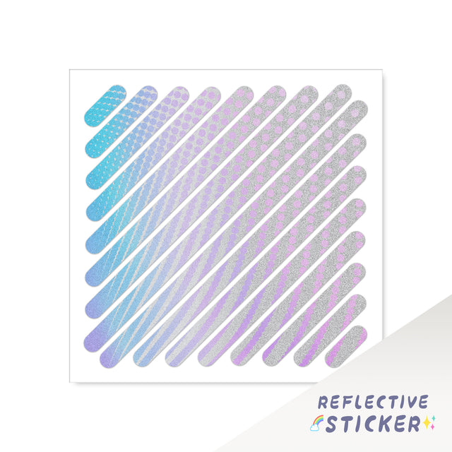 Decorative Bike Decals Reflective Square Sticker DIY Decal STT 12CM - StickerBao Wheel Sticker Store