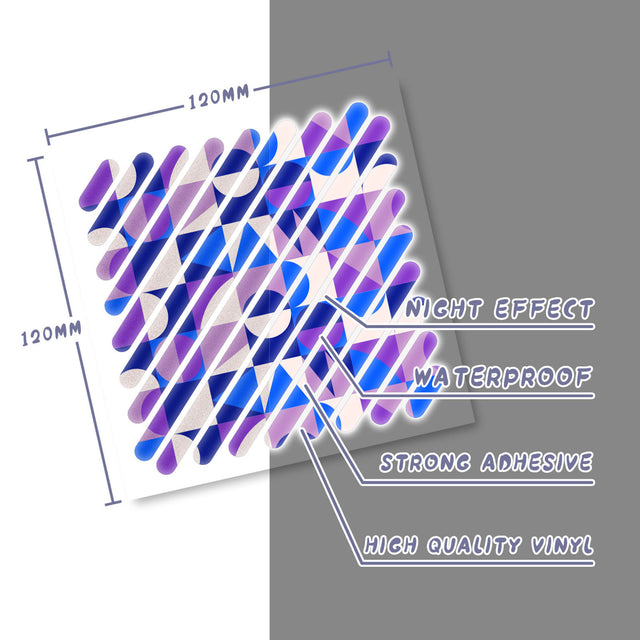 Reflective Safety Stickers For Bike For Helmet DIY Decal STT 12CM - StickerBao Wheel Sticker Store