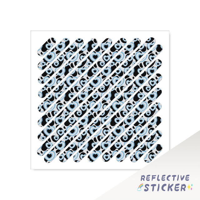 Reflective Safety Stickers For Bike For Helmet DIY Decal STT 12CM - StickerBao Wheel Sticker Store