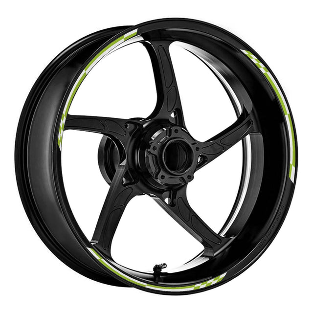 Universal 17 inch Motorcycle Check01 White Standard Edge Rim Sticker Wheel Stripe Decal For Honda - StickerBao Wheel Sticker Store