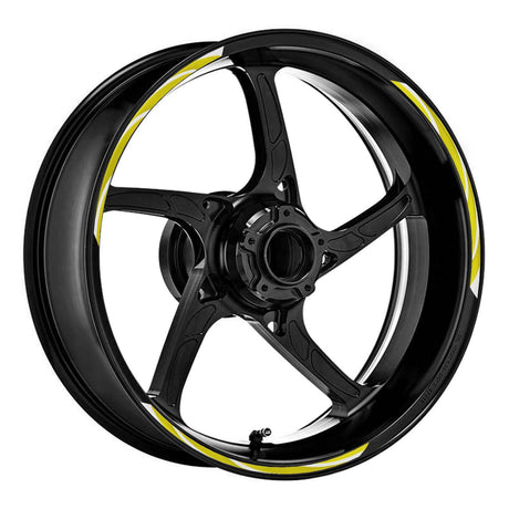 17 inch Rim Wheel Stickers STRIPE01 White Stripes Rim Skin Decal Stripes | For Suzuki SV650 SV650X SV650XA StickerBao