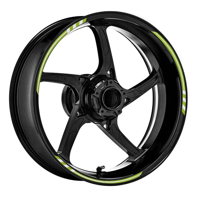 17 inch Rim Wheel Stickers STRIPE02 White Line Stripes Rim Skin Decal Stripes | For Suzuki SFV650 Gladius StickerBao