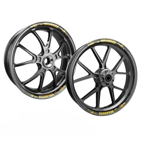17 inch Rim Wheel Stickers SCORPION01 2-Piece Decal | For Kawasaki ZX-6R ZX-6RR ZX-7R ZX-9R StickerBao