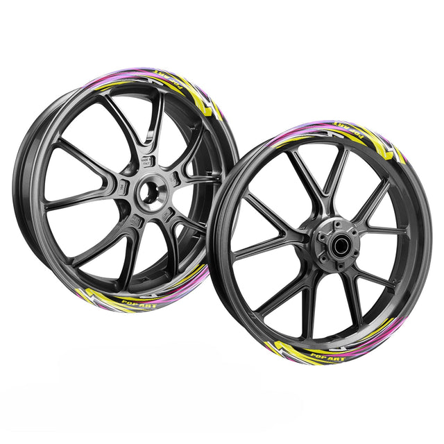 StickerBao Universal 17 inch Motorcycle FLASH01 Advanced 2-Piece Rim Sticker Inner Edge Wheel Decal For For Suzuki