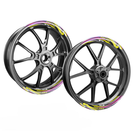StickerBao FLASH01 Advanced 2-Piece Rim Sticker Universal Motorcycle 17 inch Inner Edge Wheel Decal For Ducati