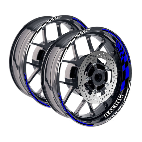 StickerBao Blue 17 inch GP14 Platinum Inner Edge Rim Sticker Universal Motorcycle Rim Wheel Decal Racing For Yamaha