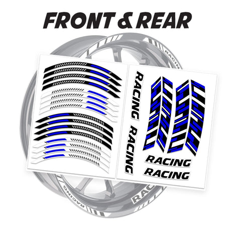 StickerBao Blue 17 inch GP16 Platinum Inner Edge Rim Sticker Universal Motorcycle Rim Wheel Decal Racing For Ducati