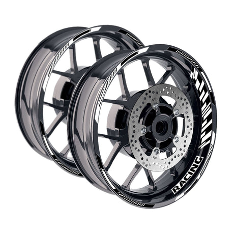 StickerBao White 17 inch GP16 Platinum Inner Edge Rim Sticker Universal Motorcycle Rim Wheel Decal Racing For Ducati