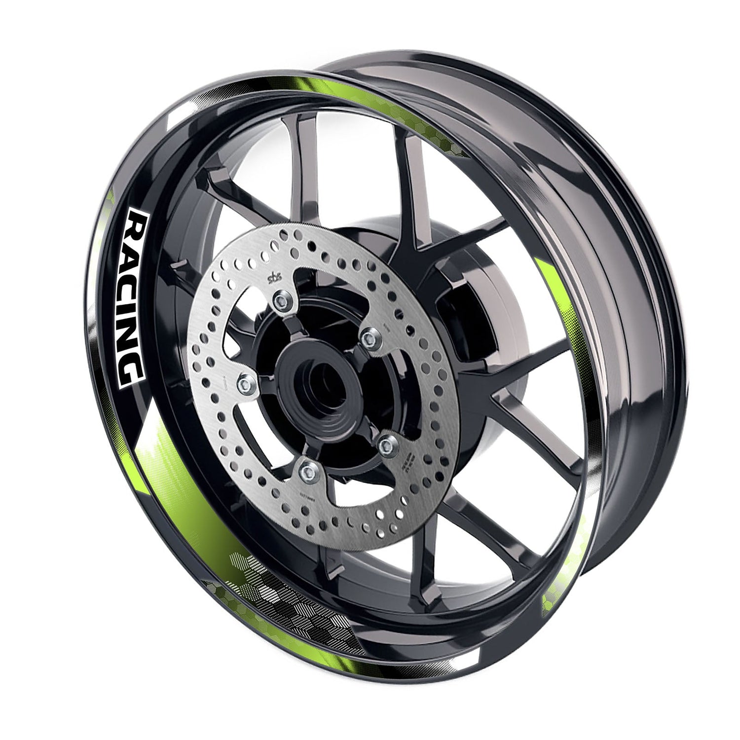 Universal 17 inch Motorcycle GP18 Platinum Inner Edge Rim Sticker Racing Rim Wheel Decal For Honda - StickerBao Wheel Sticker Store