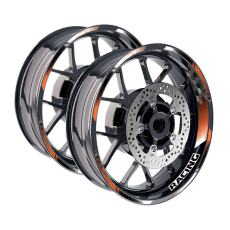 StickerBao Orange 17 inch GP18 Platinum Inner Edge Rim Sticker Universal Motorcycle Rim Wheel Decal Racing For Triumph