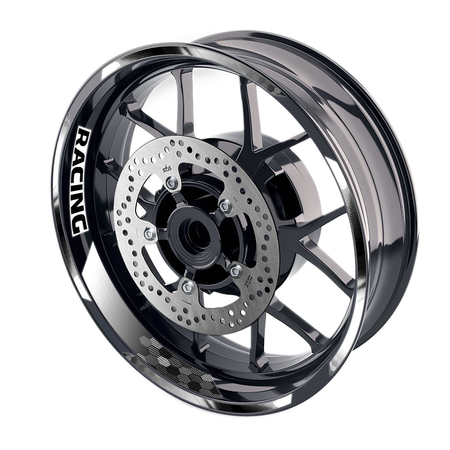 Universal 17 inch Motorcycle GP18 Platinum Inner Edge Rim Sticker Racing Rim Wheel Decal For Honda - StickerBao Wheel Sticker Store