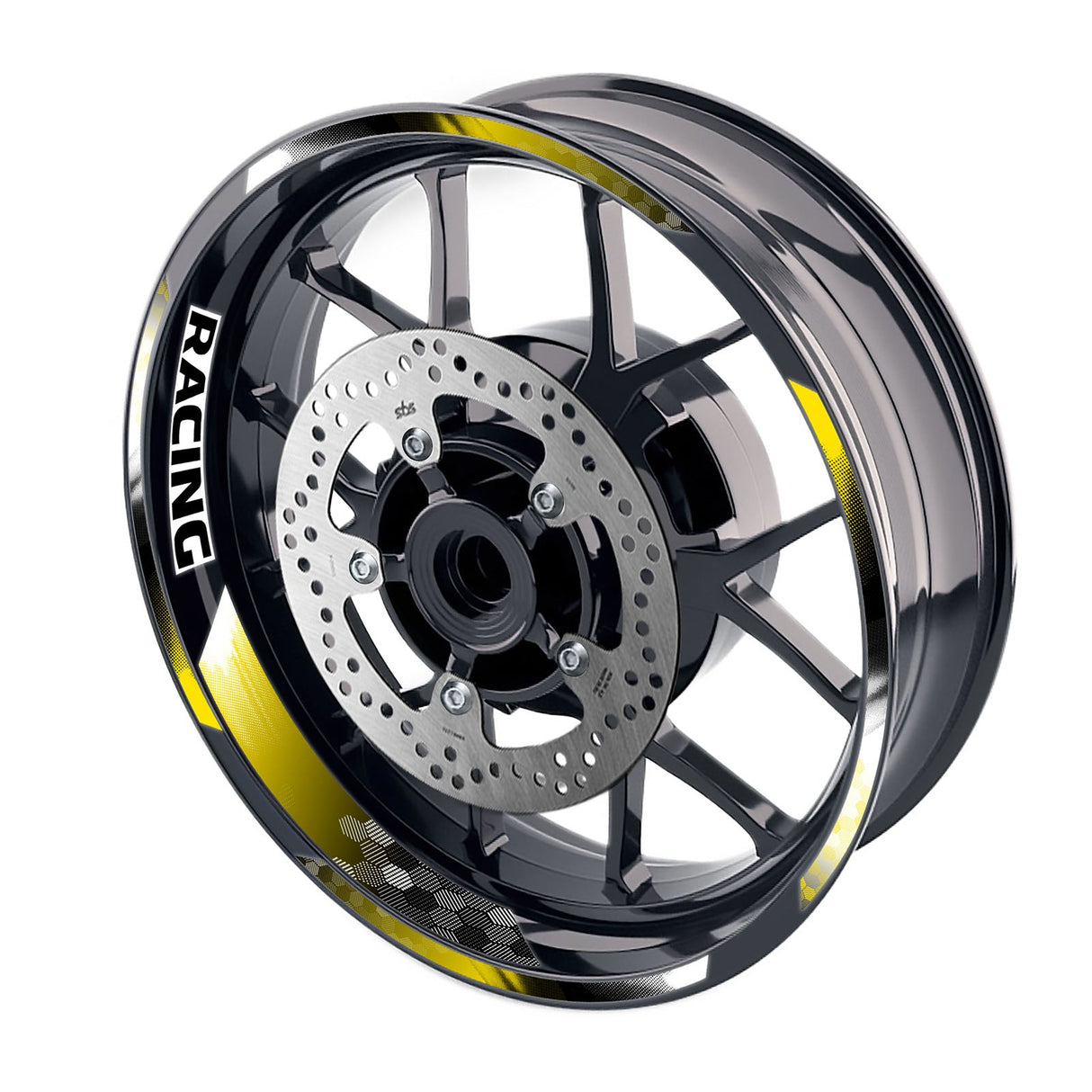 Universal 17 inch Motorcycle GP18 Platinum Inner Edge Rim Sticker Racing Rim Wheel Decal For Honda - StickerBao Wheel Sticker Store